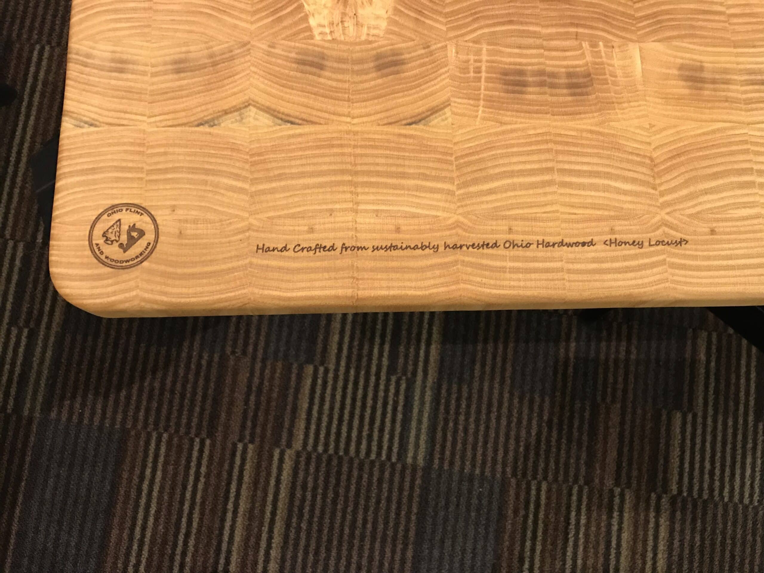 End grain honey locust with juice groove - Image 2